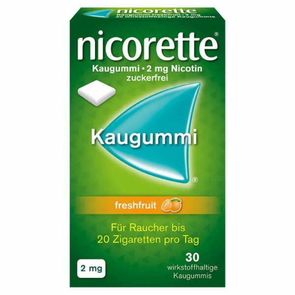 nicorette® Kaugummi freshfruit 2 mg 30 Stück