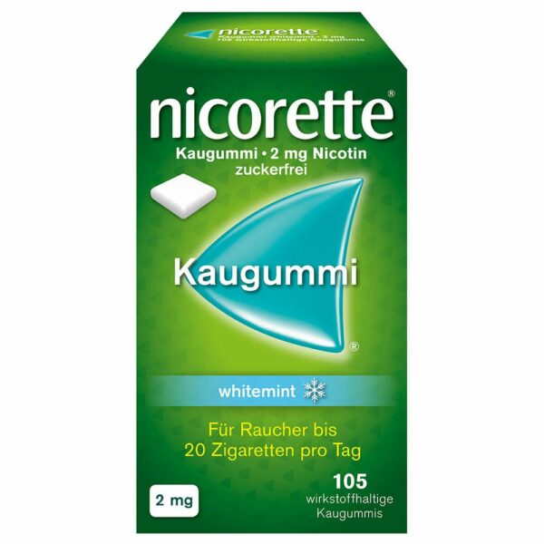 nicorette® Kaugummi 2 mg Whitemint 105 Stück