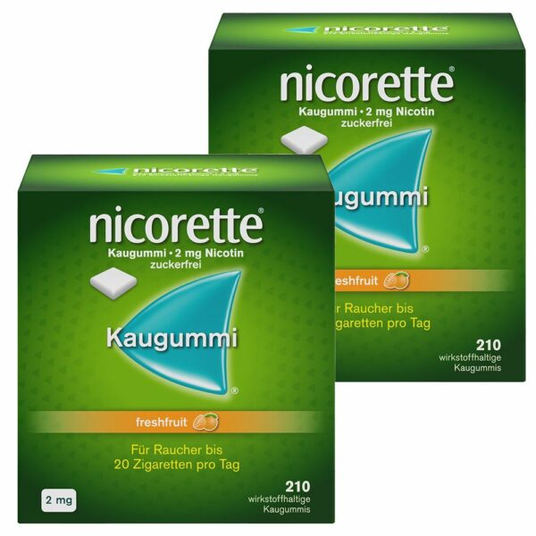 nicorette® Kaugummi freshfruit 2 mg 420 Stück