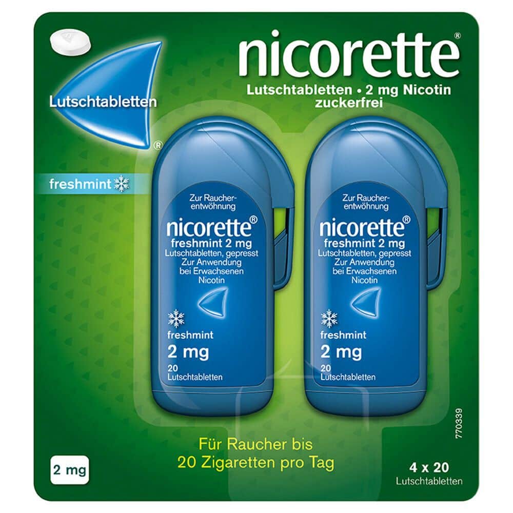 nicorette® Lutschtablette freshmint 2 mg 80 Stück
