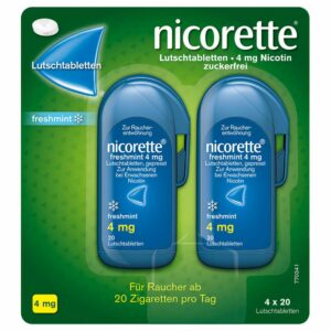 nicorette® Lutschtabletten 4mg freshmint 80 Stück